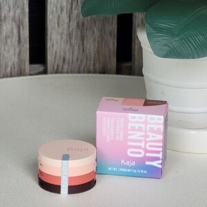 KAJA Beauty Bento Bouncy Shimmer Eyeshadow Trio - ORANGE BLOSSOM